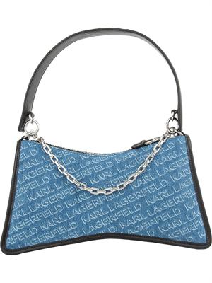 BORSA A SPALLA K.LAGERFELD BLU DENIM in DONNA