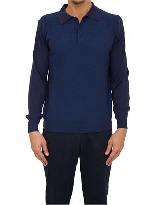 POLO CORNELIANI BLU in UOMO