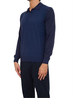 POLO CORNELIANI BLU in UOMO