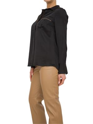 CAMICIA MANICA LUNGA NENETTE NERO in DONNA