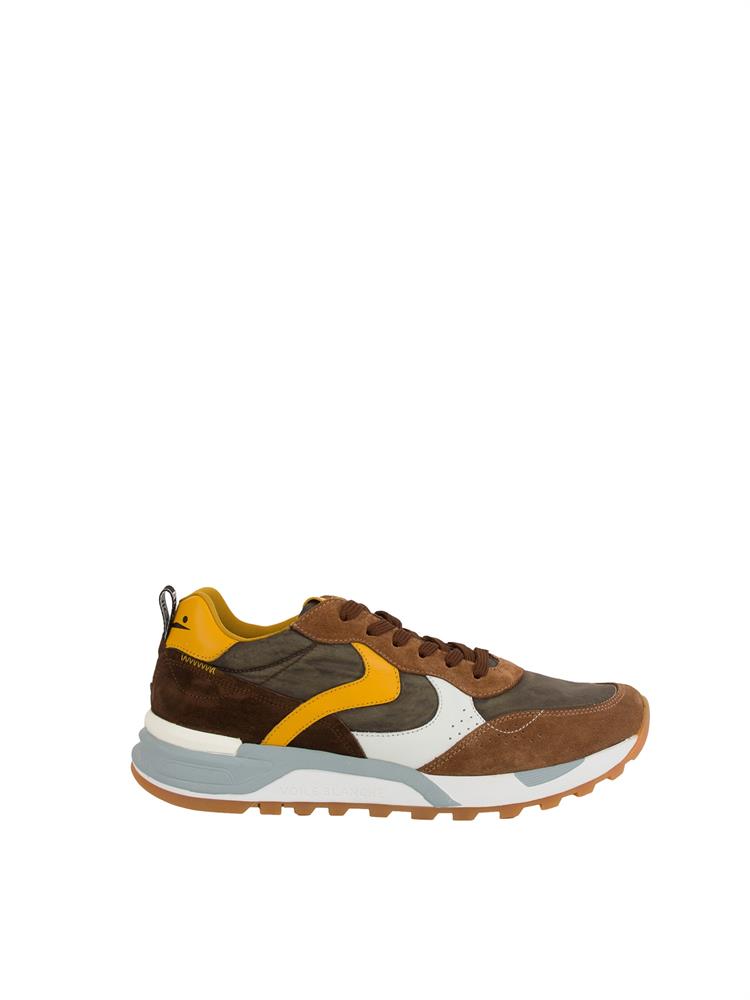 SNEAKERS VOILE BLANCHE MARRONE