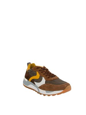 SNEAKERS VOILE BLANCHE MARRONE in UOMO