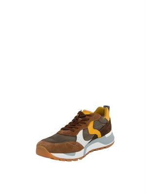 SNEAKERS VOILE BLANCHE MARRONE in UOMO