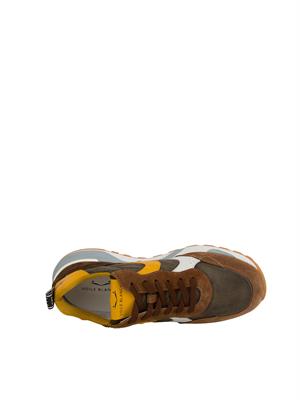 SNEAKERS VOILE BLANCHE MARRONE in UOMO