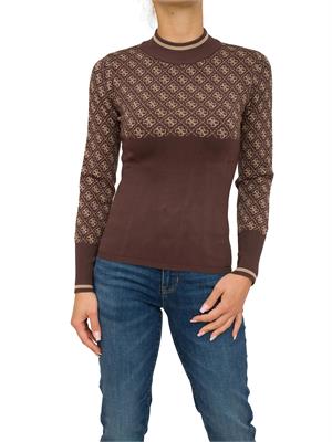 MAGLIA GUESS JEANS MARRONE in DONNA