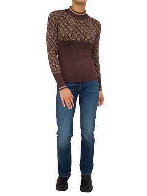 MAGLIA GUESS JEANS MARRONE in DONNA