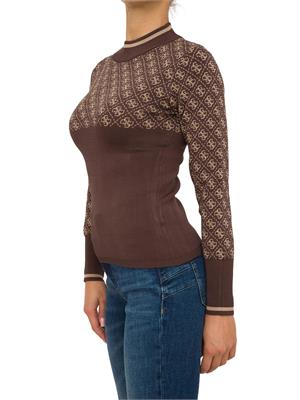MAGLIA GUESS JEANS MARRONE in DONNA