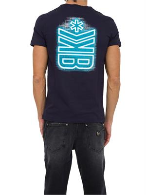 T-SHIRT BIKKEMBERGS BLU in UOMO