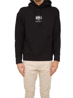 FELPA EMPORIO ARMANI NERO in UOMO