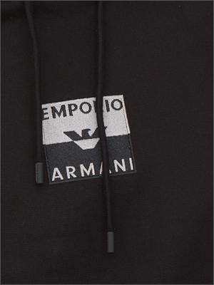 FELPA EMPORIO ARMANI NERO in UOMO