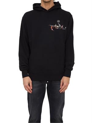 FELPA PHILIPP PLEIN NERO in UOMO