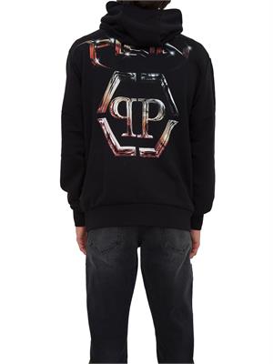 FELPA PHILIPP PLEIN NERO in UOMO
