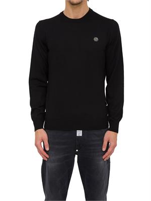 MAGLIA PHILIPP PLEIN NERO in UOMO