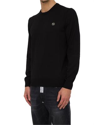 MAGLIA PHILIPP PLEIN NERO in UOMO