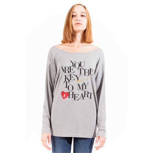 LOVE MOSCHINO T-Shirt Maniche Lunghe Donna in Abbigliamento