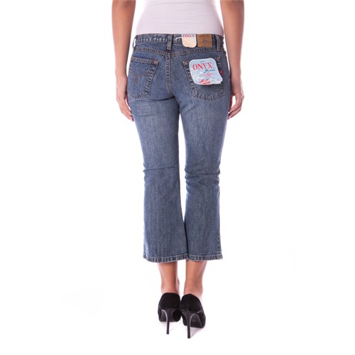 ONYX Jeans Pinocchietto Donna in Abbigliamento