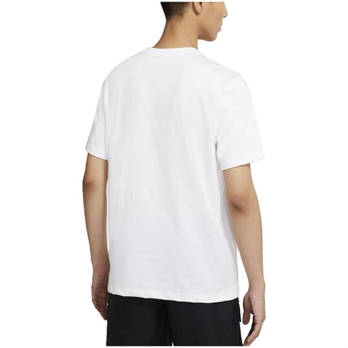 NIKE Dc5094 100 Swoosh Tshirt Bianco Uomo in Abbigliamento