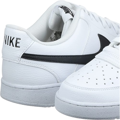 NIKE Court Vision Low Next Nature, Men's Shoes Uomo Bianco White Black White Uomo in Scarpe