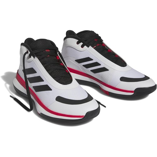 ADIDAS Bounce Legends, Shoes-Low (non Football) Unisex-Adulto Ftwr White Core Black Better Scarlet Uomo in Scarpe