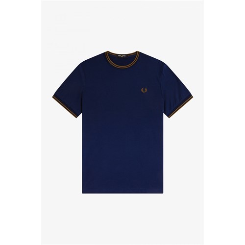 FRED PERRY M1588 Q56 T-Shirt Mc in Abbigliamento