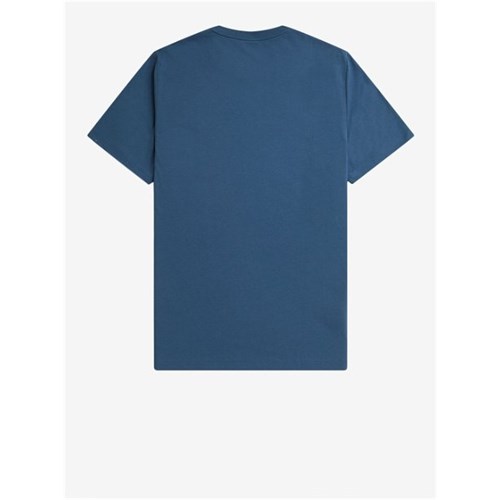 FRED PERRY M1600 V06P T-Shirt Mc Blu Uomo in Abbigliamento
