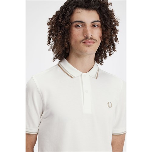 FRED PERRY M3600 U83 Polo Mc Bianco Uomo in Abbigliamento