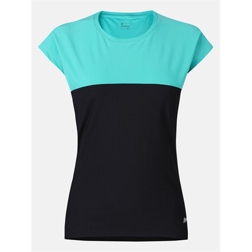 MONTURA Mtgn17W 9028 Felicity T-Shirt Blu-Nero Donna in Abbigliamento