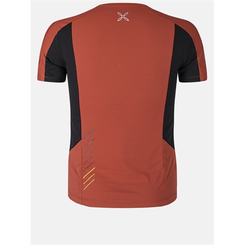 MONTURA Mtgr80X 61 Speed Fly T-Shirt Rosso-Nero Uomo in Abbigliamento
