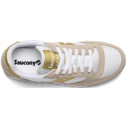SAUCONY S1044 611 Jazz Or Wht/Gold Bianco-Oro Donna in Scarpe