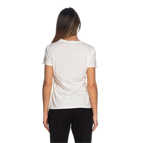 LIU JO Ta4136JS003 N9051 T-Shirt Mc Bianco Donna in Abbigliamento