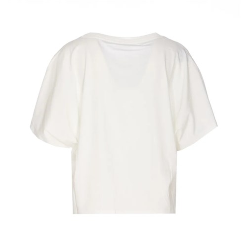 LIU JO Ta4174JS003 R9330 T-Shirt Mc Bianco Donna in Abbigliamento