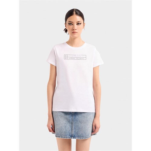 ARMANI EXCHANGE ARMANI EXCHANGE 3DYT01 Yj3RZ 1000 T-Shirt Bianco Donna in T-shirt