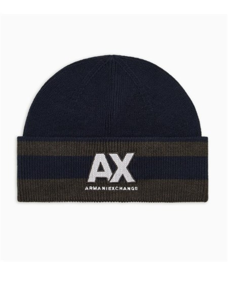 berretto armani exchange in lana blu xm001544af13776