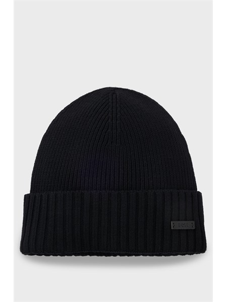 berretto boss uomo in lana vergine nera fati50495306