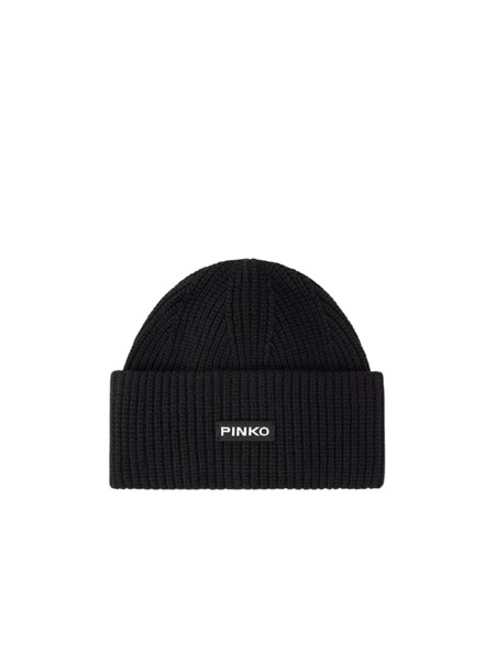 berretto pinko in misto lana e cashmere nero 105993a3ei