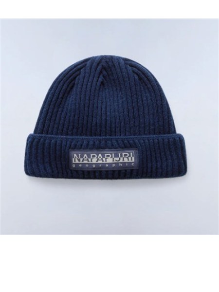 berretto vispa napapijri in acrilico blu con logo f vispanp0a4hxm1761