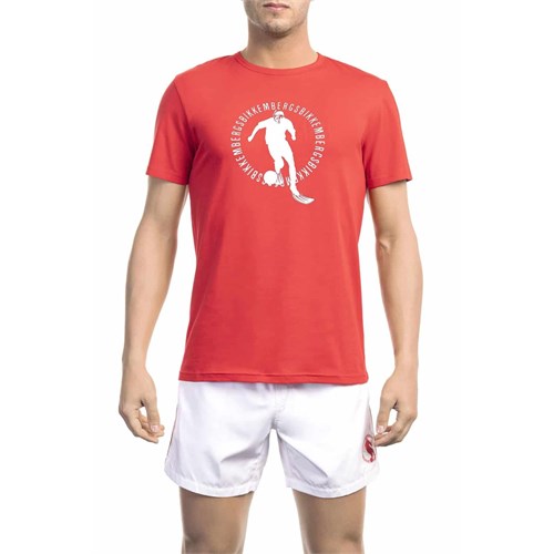 BIKKEMBERGS BEACHWEAR BIKKEMBERGS BEACHWEAR Bkk1MTS02 Red Uomo in T-shirt