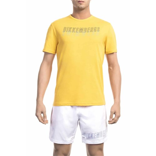 BIKKEMBERGS BEACHWEAR BIKKEMBERGS BEACHWEAR Bkk1MTS01 Yellow Uomo in T-shirt