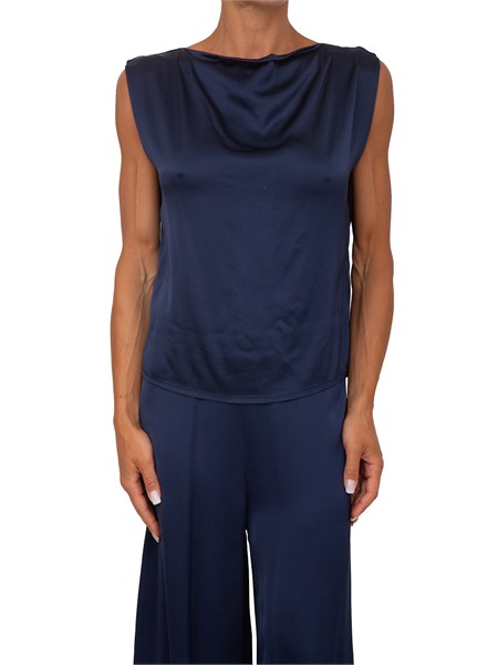 blusa cindeo kocca in viscosa blu cindeobl8415
