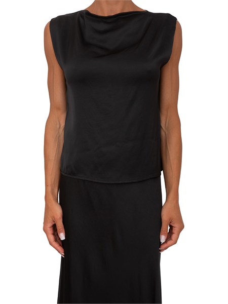 blusa cindeo kocca in viscosa nera cindeobl8415