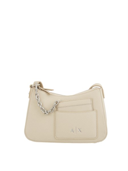borsa a spalla armani exchange in pelle ecologica beige xw001571af15625