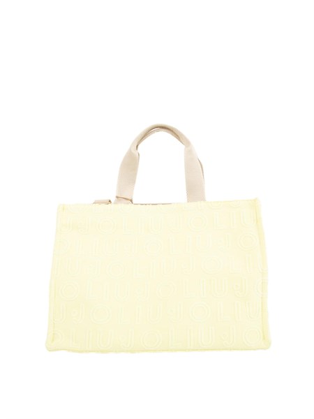 borsa a spalla cotone donna liu jo giallo 2a5013t0300