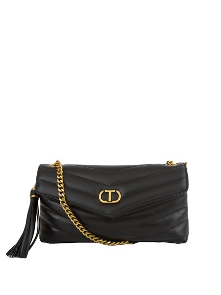 borsa a spalla donna twin set nero 242tb7192