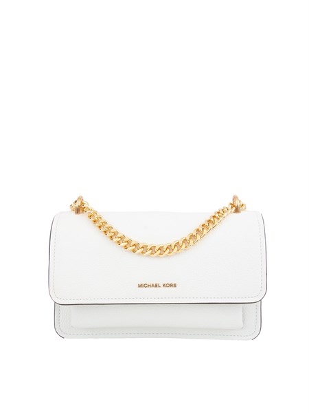 borsa a spalla pelle donna michael michael kors bianco 30t4gc7l3t