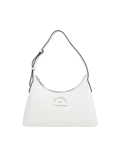 borsa a spalla poliuretano donna klagerfeld bianco 245w3089
