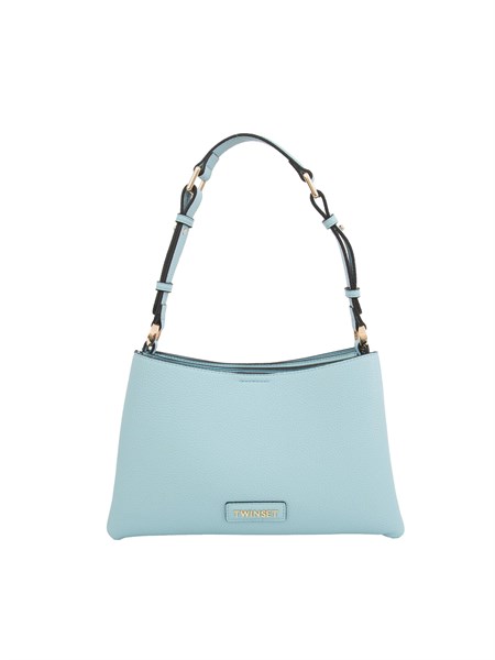 borsa a spalla poliuretano donna twin set celeste 251td8303