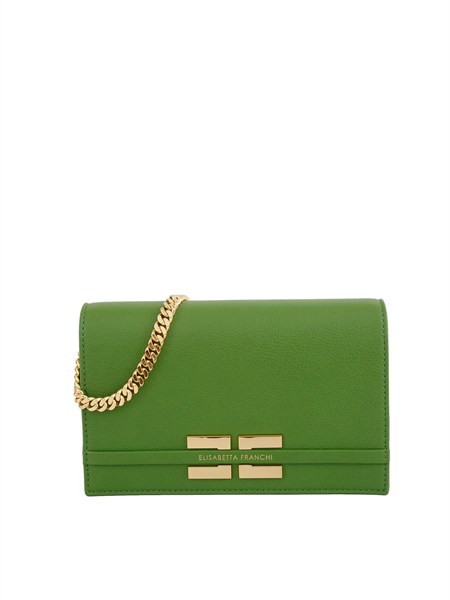 borsa a tracolla elisabetta franchi verde bs40a61e2