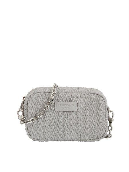 borsa a tracolla emporio armani in ecopelle goffrata grigia ew001924af19228