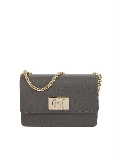 borsa a tracolla mini furla 1927 in pelle grigia bafkacoare000