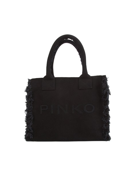 borsa beach pinko in canvas nera 106673a3a4